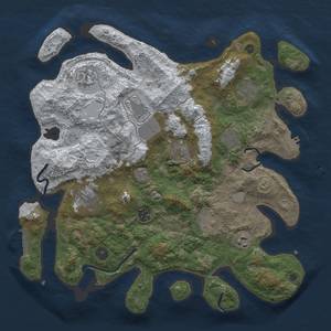 Thumbnail Rust Map: Procedural Map, Size: 3850, Seed: 682877720, 19 Monuments