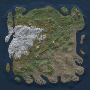 Thumbnail Rust Map: Procedural Map, Size: 4800, Seed: 2, 20 Monuments