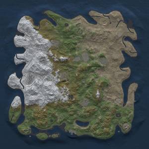 Thumbnail Rust Map: Procedural Map, Size: 4500, Seed: 979132695, 20 Monuments