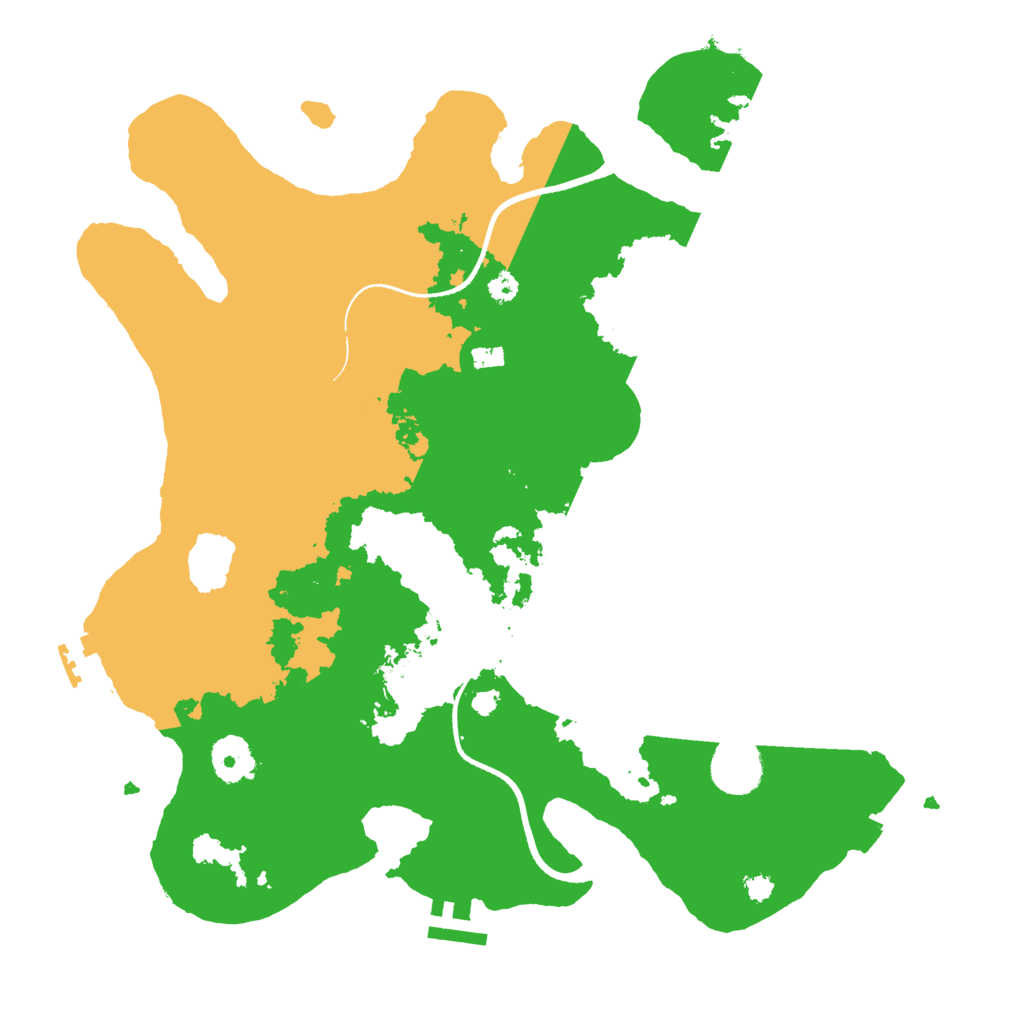 Biome Rust Map: Procedural Map, Size: 3500, Seed: 753873904