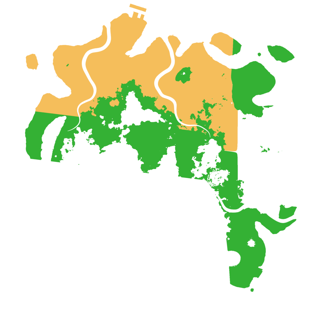 Biome Rust Map: Procedural Map, Size: 3750, Seed: 523556056