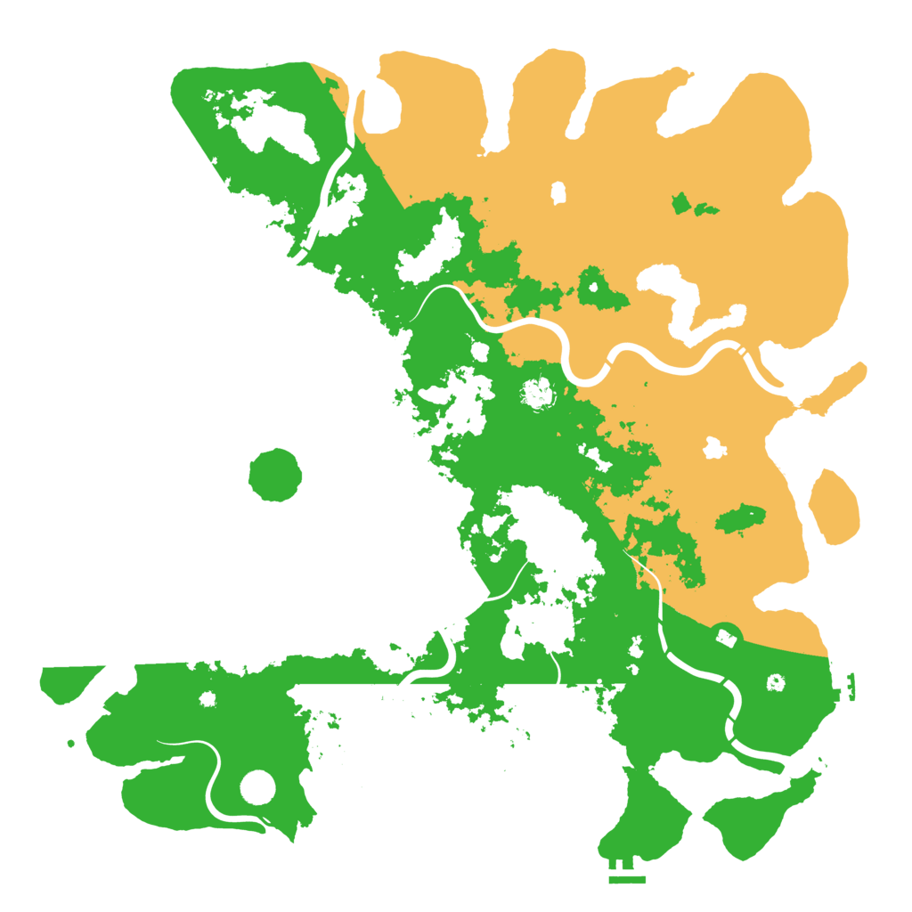 Biome Rust Map: Procedural Map, Size: 5000, Seed: 5966273