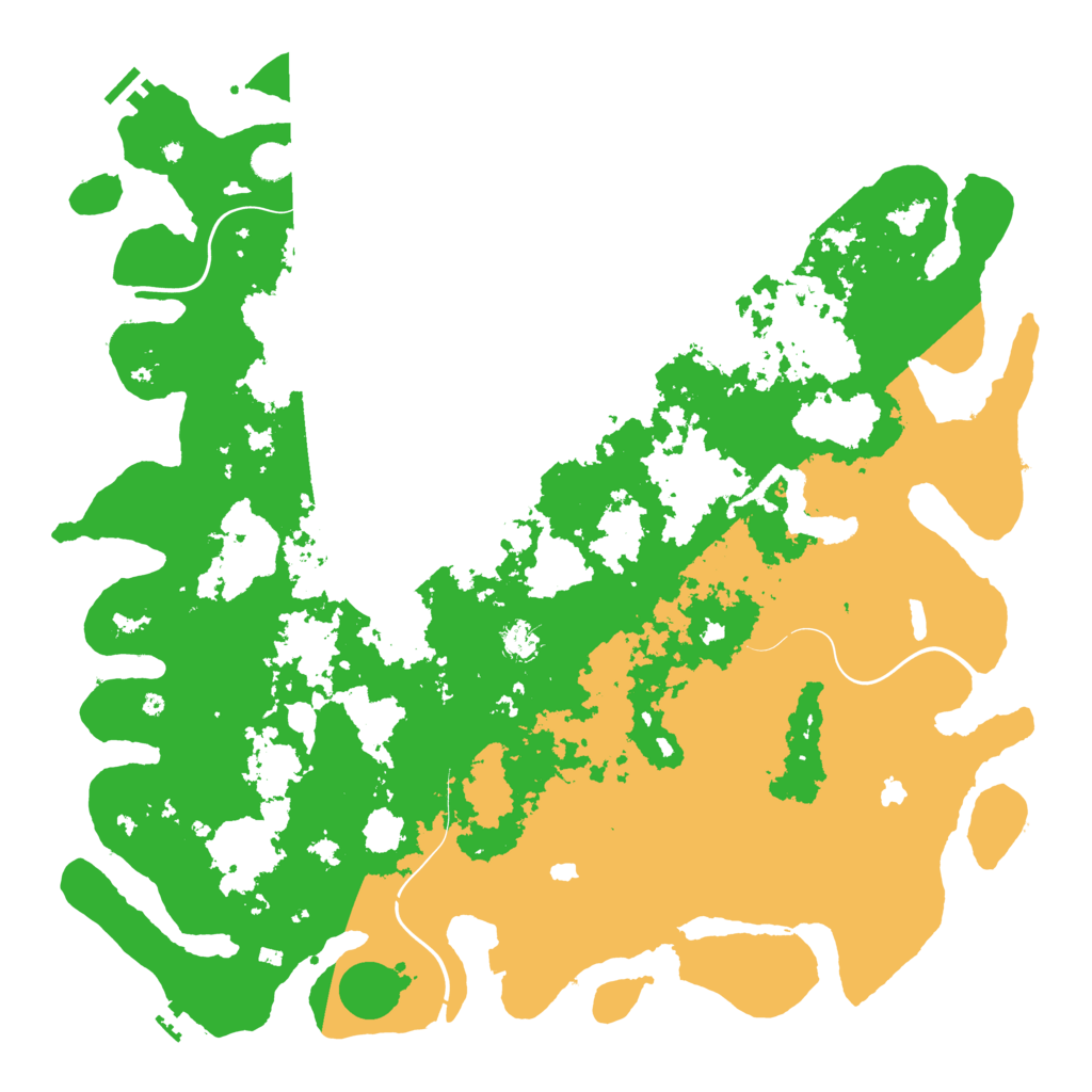 Biome Rust Map: Procedural Map, Size: 5000, Seed: 7520657