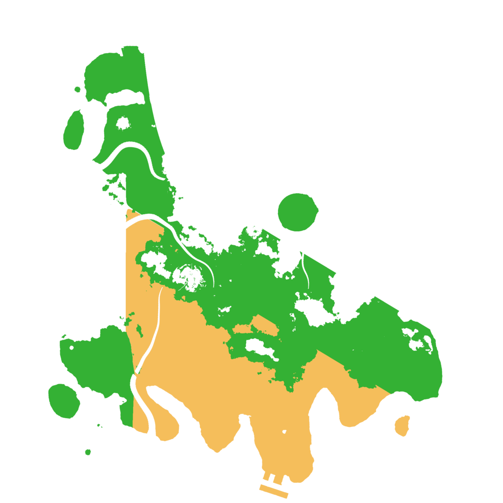 Biome Rust Map: Procedural Map, Size: 3500, Seed: 1043501358