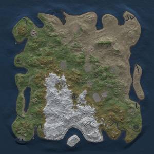 Thumbnail Rust Map: Procedural Map, Size: 4500, Seed: 1134434143, 20 Monuments