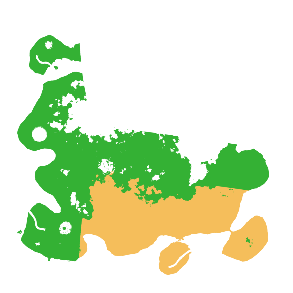 Biome Rust Map: Procedural Map, Size: 3500, Seed: 543794358