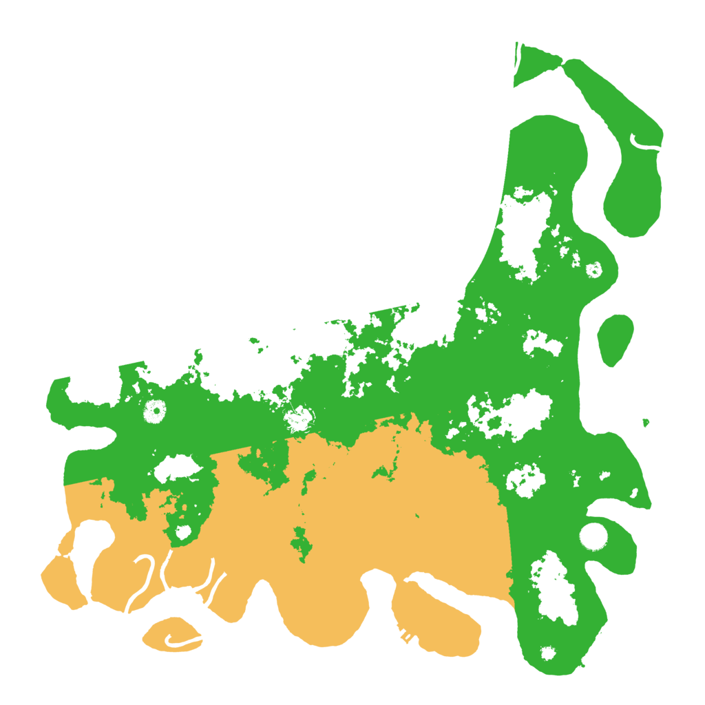 Biome Rust Map: Procedural Map, Size: 4500, Seed: 144595