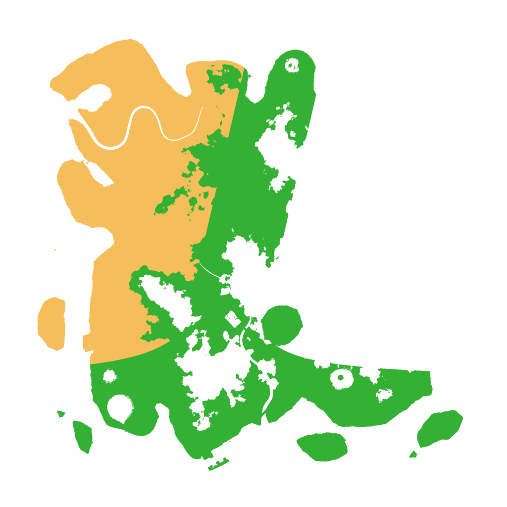 Biome Rust Map: Procedural Map, Size: 3500, Seed: 37555
