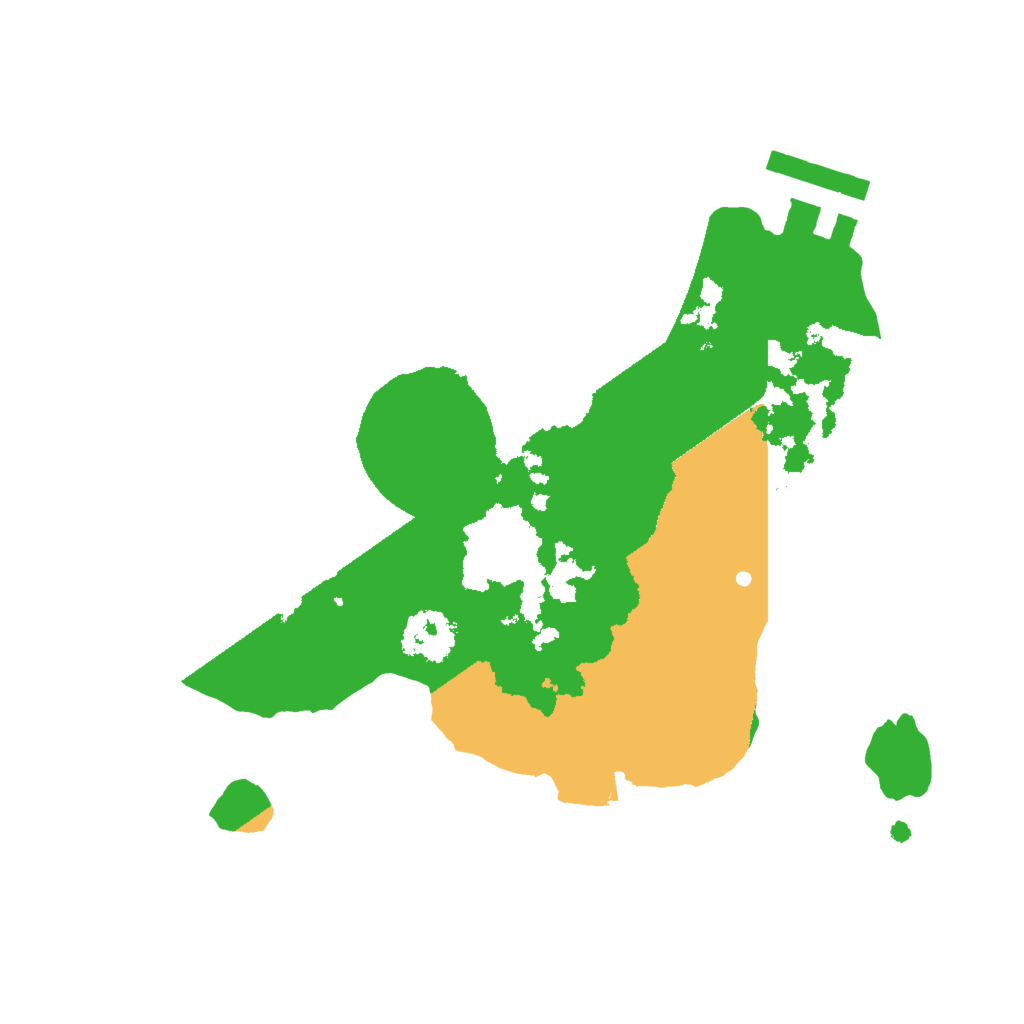 Biome Rust Map: Procedural Map, Size: 2000, Seed: 12310