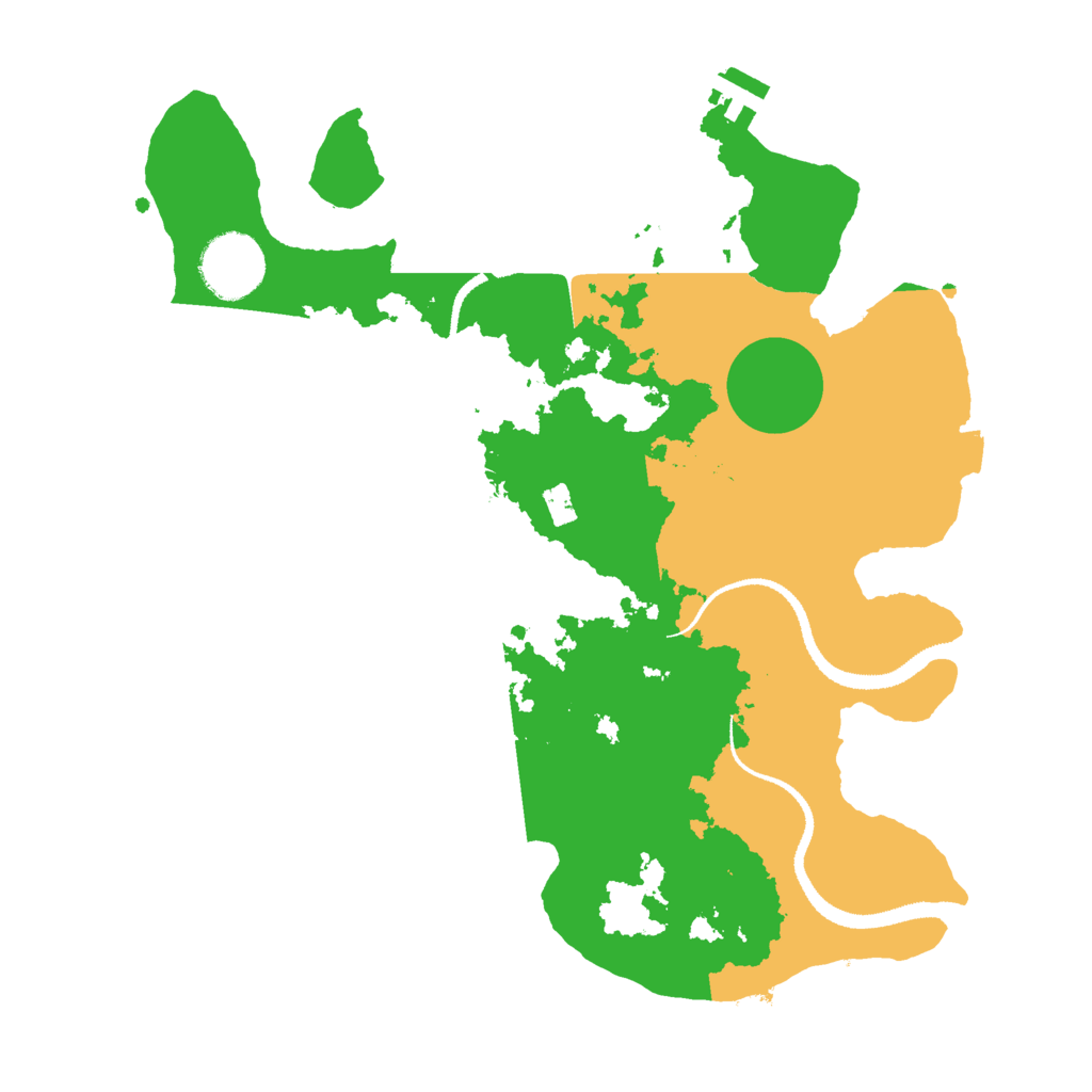 Biome Rust Map: Procedural Map, Size: 3000, Seed: 667