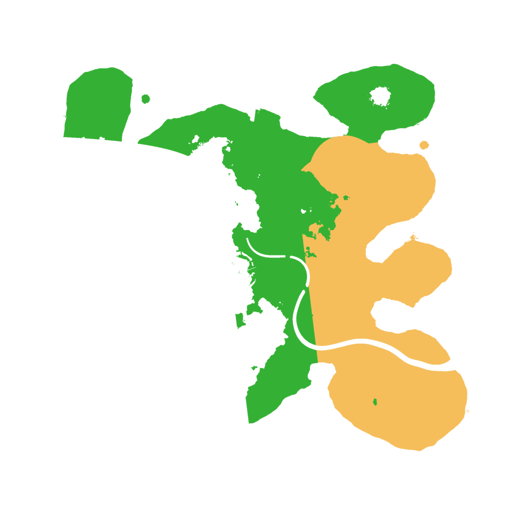 Biome Rust Map: Procedural Map, Size: 2300, Seed: 667