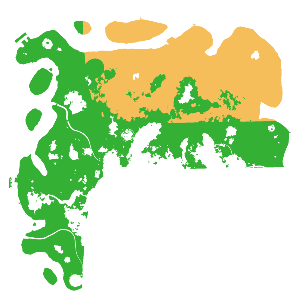Biome Rust Map: Procedural Map, Size: 4500, Seed: 235767499
