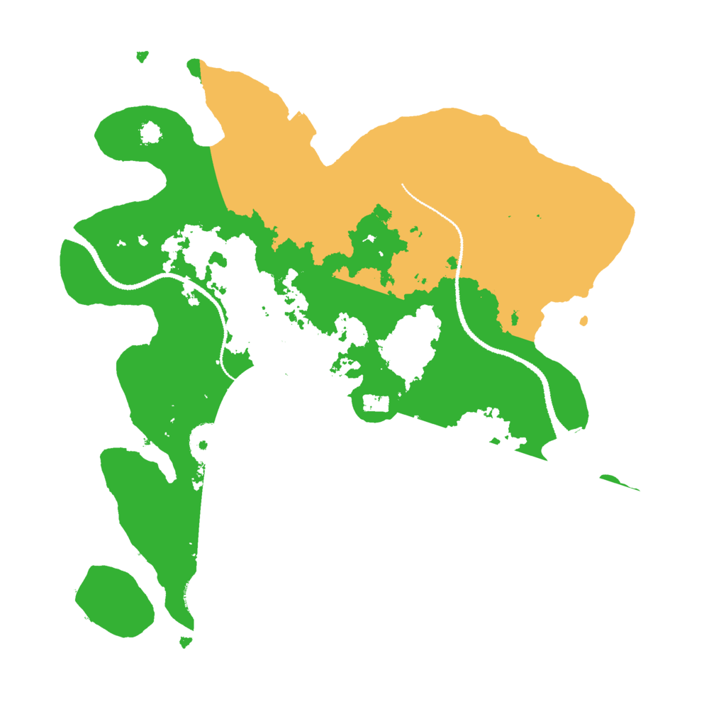 Biome Rust Map: Procedural Map, Size: 3000, Seed: 972626174