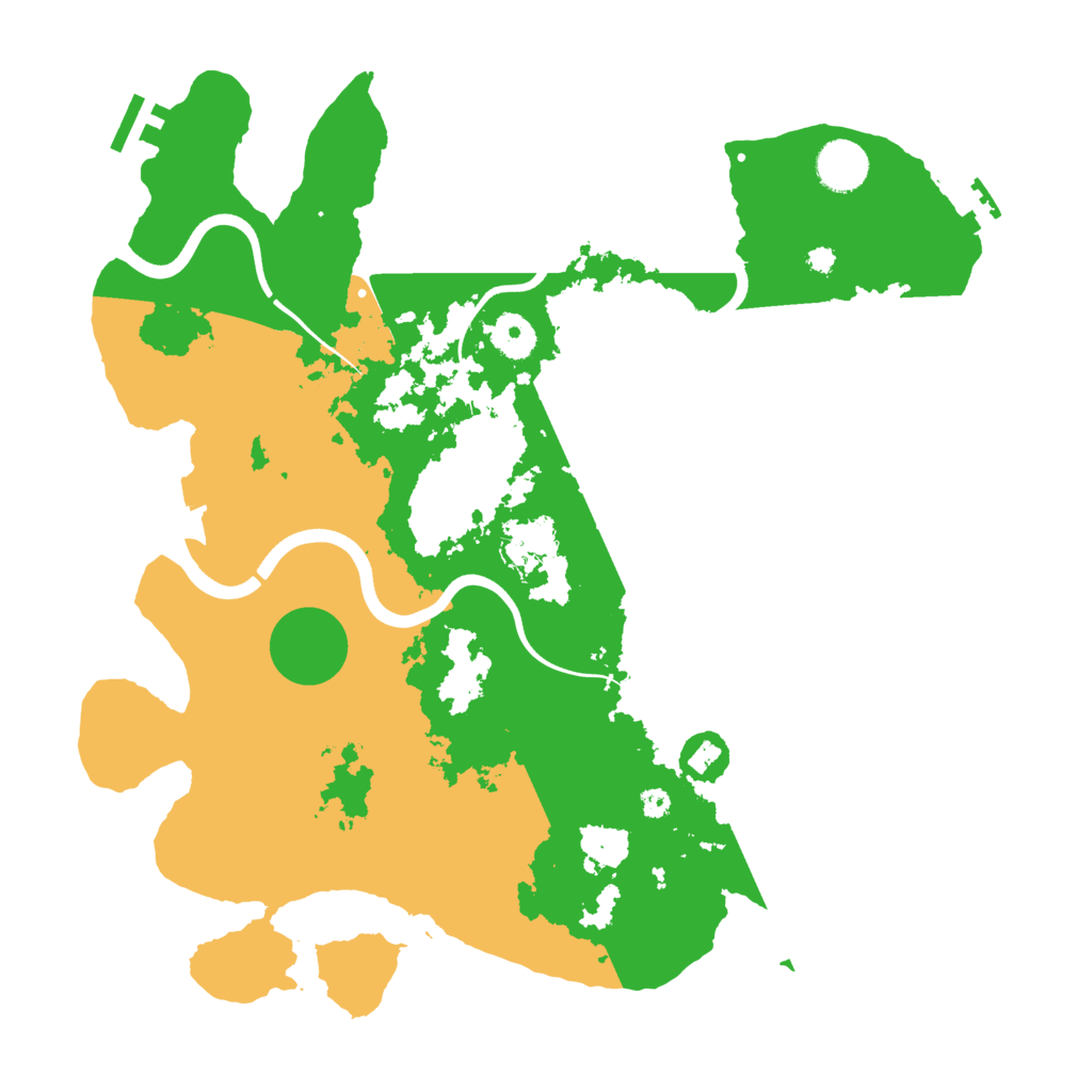 Biome Rust Map: Procedural Map, Size: 3700, Seed: 49808130