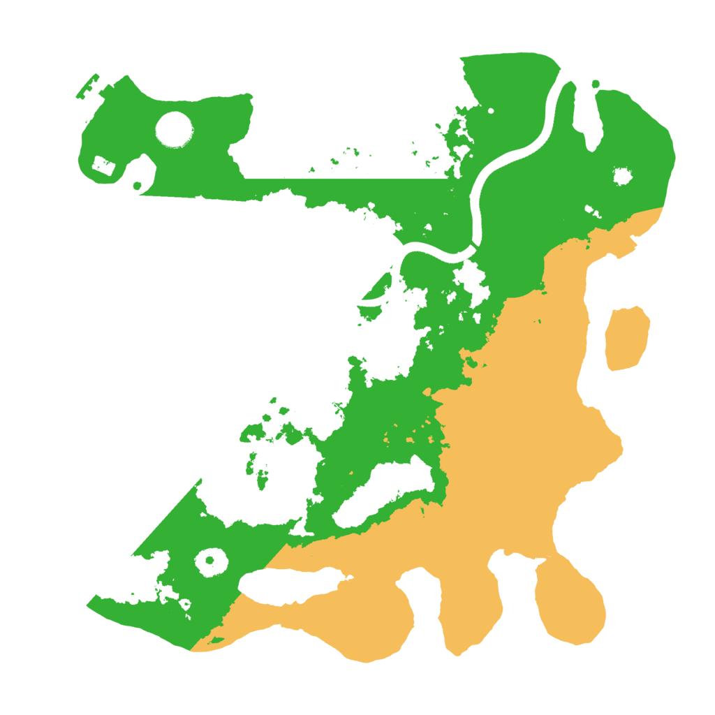 Biome Rust Map: Procedural Map, Size: 3500, Seed: 1271562330