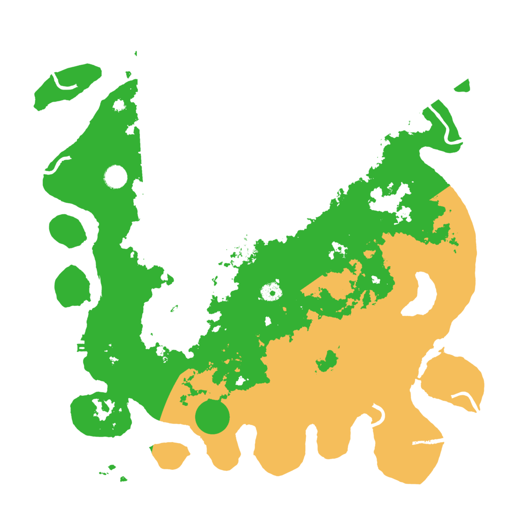 Biome Rust Map: Procedural Map, Size: 3950, Seed: 891599288