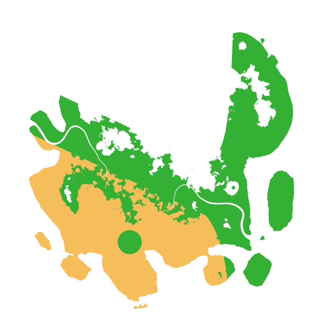 Biome Rust Map: Procedural Map, Size: 3500, Seed: 205723368