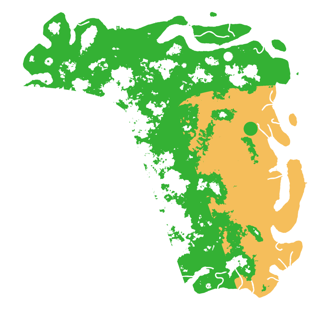 Biome Rust Map: Procedural Map, Size: 6000, Seed: 6764