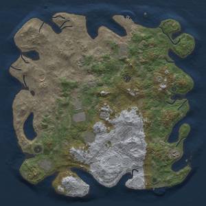 Thumbnail Rust Map: Procedural Map, Size: 4233, Seed: 100009, 19 Monuments