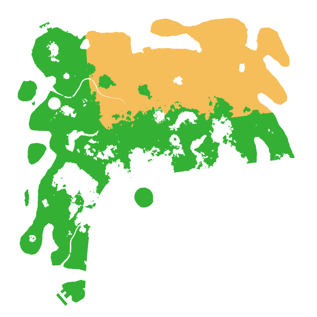 Biome Rust Map: Procedural Map, Size: 4500, Seed: 8886