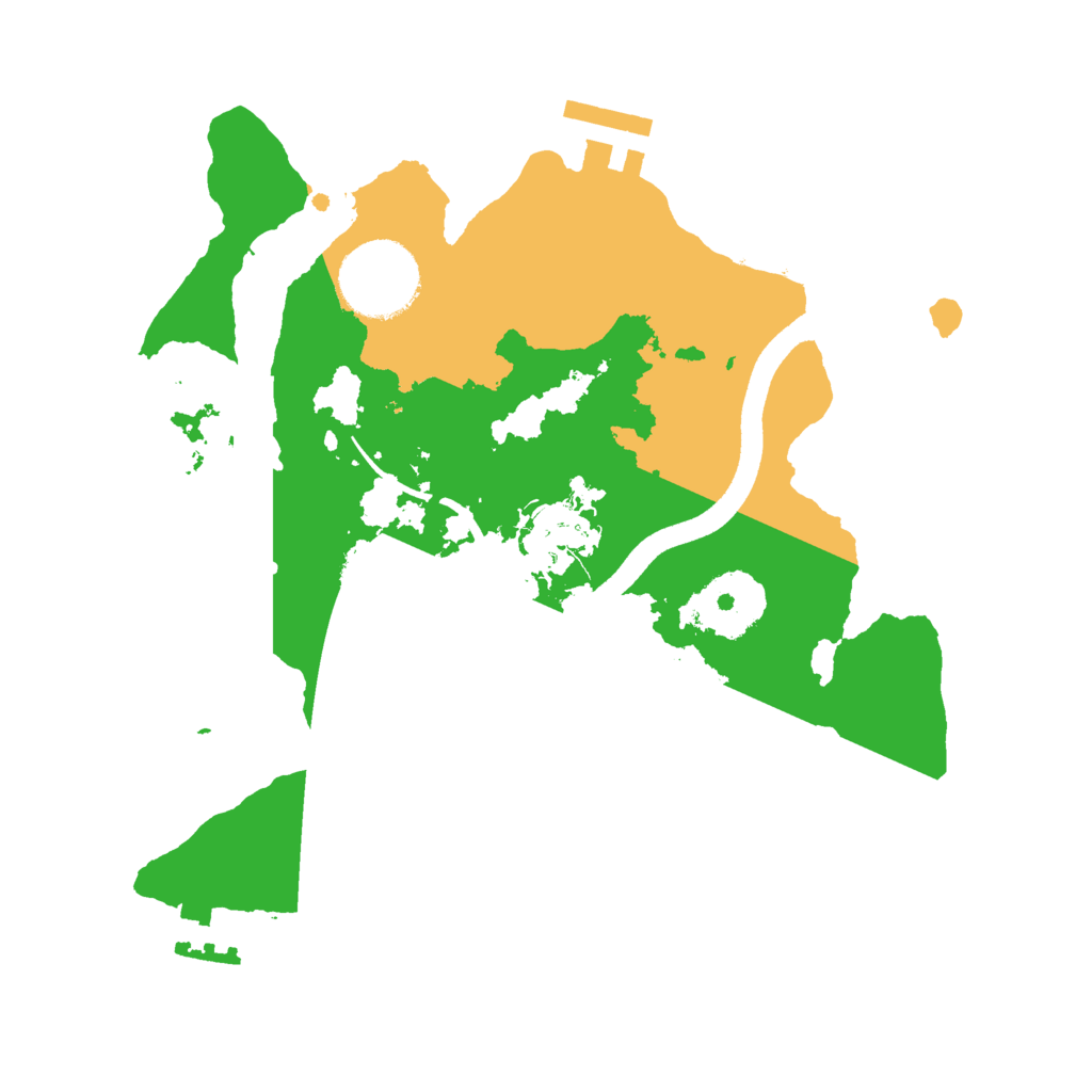 Biome Rust Map: Procedural Map, Size: 2500, Seed: 67879551