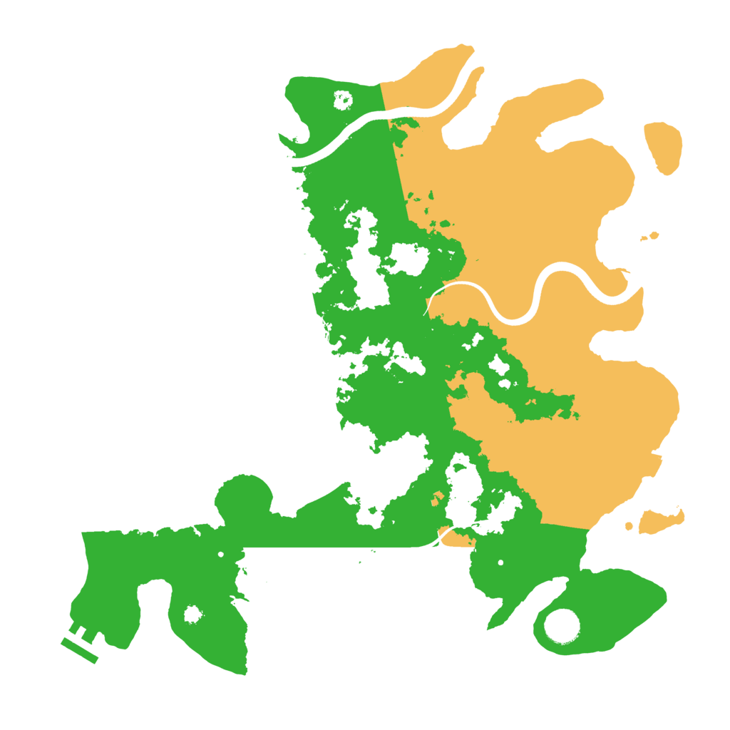 Biome Rust Map: Procedural Map, Size: 3700, Seed: 2118622008