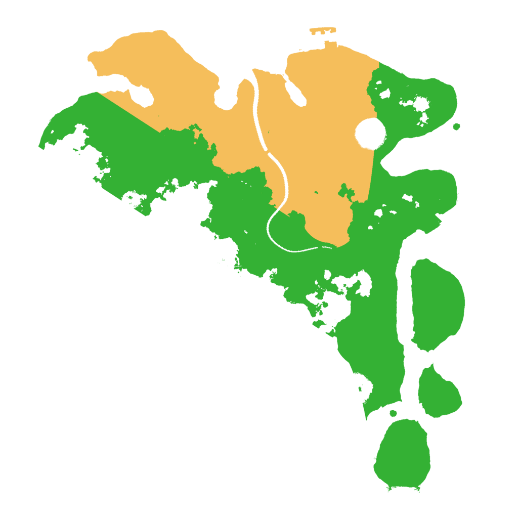 Biome Rust Map: Procedural Map, Size: 3000, Seed: 1135201897