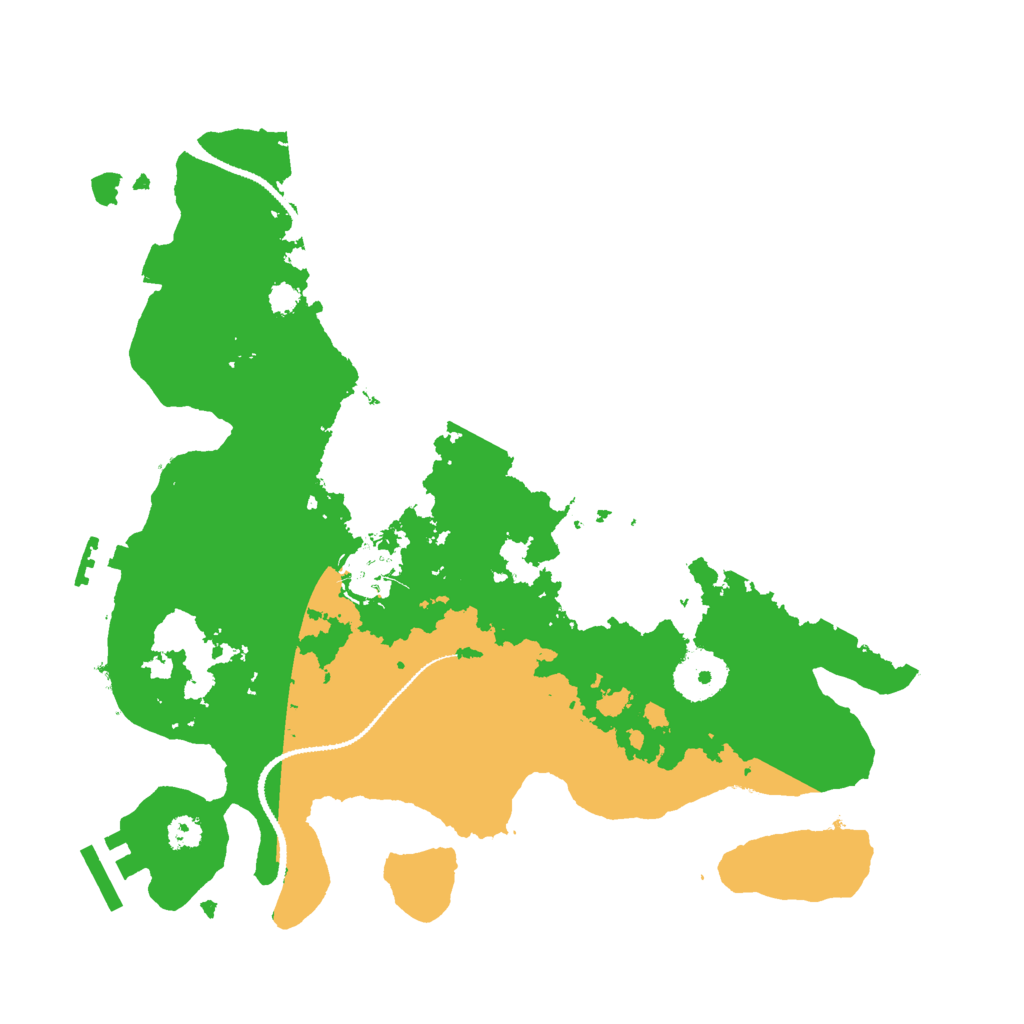 Biome Rust Map: Procedural Map, Size: 3000, Seed: 3213445