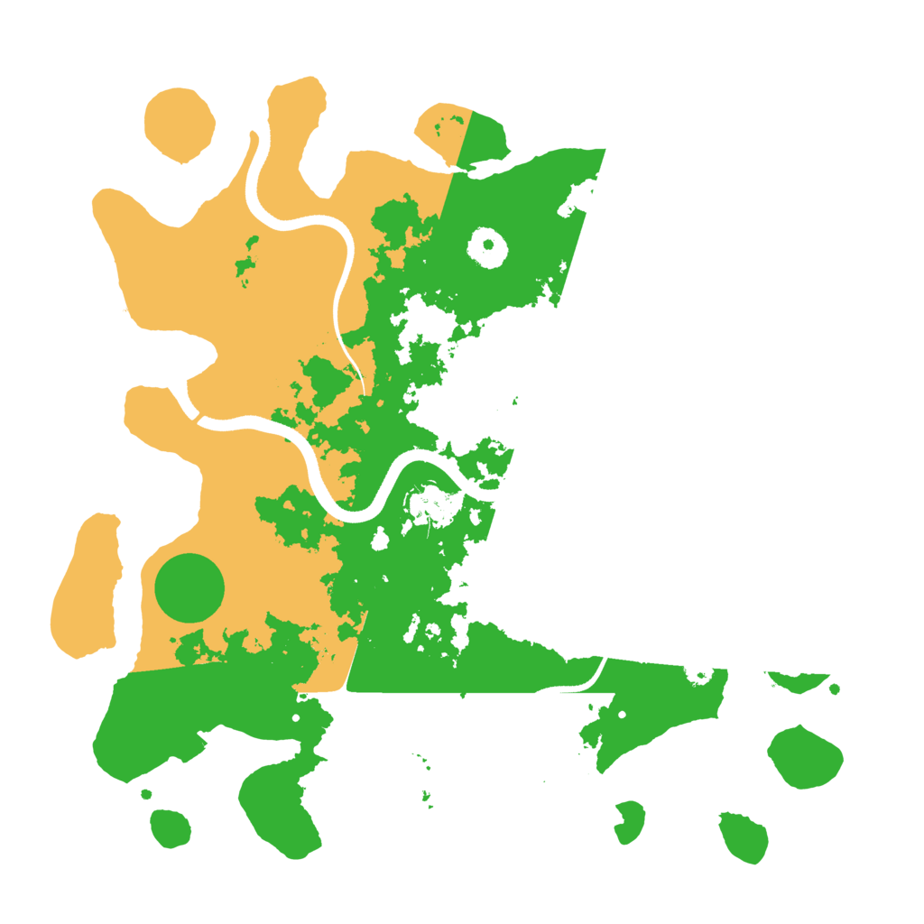 Biome Rust Map: Procedural Map, Size: 3500, Seed: 804379