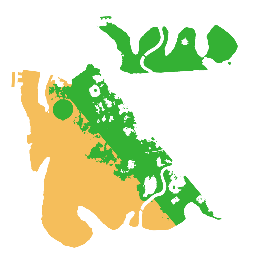 Biome Rust Map: Procedural Map, Size: 3500, Seed: 1229448468