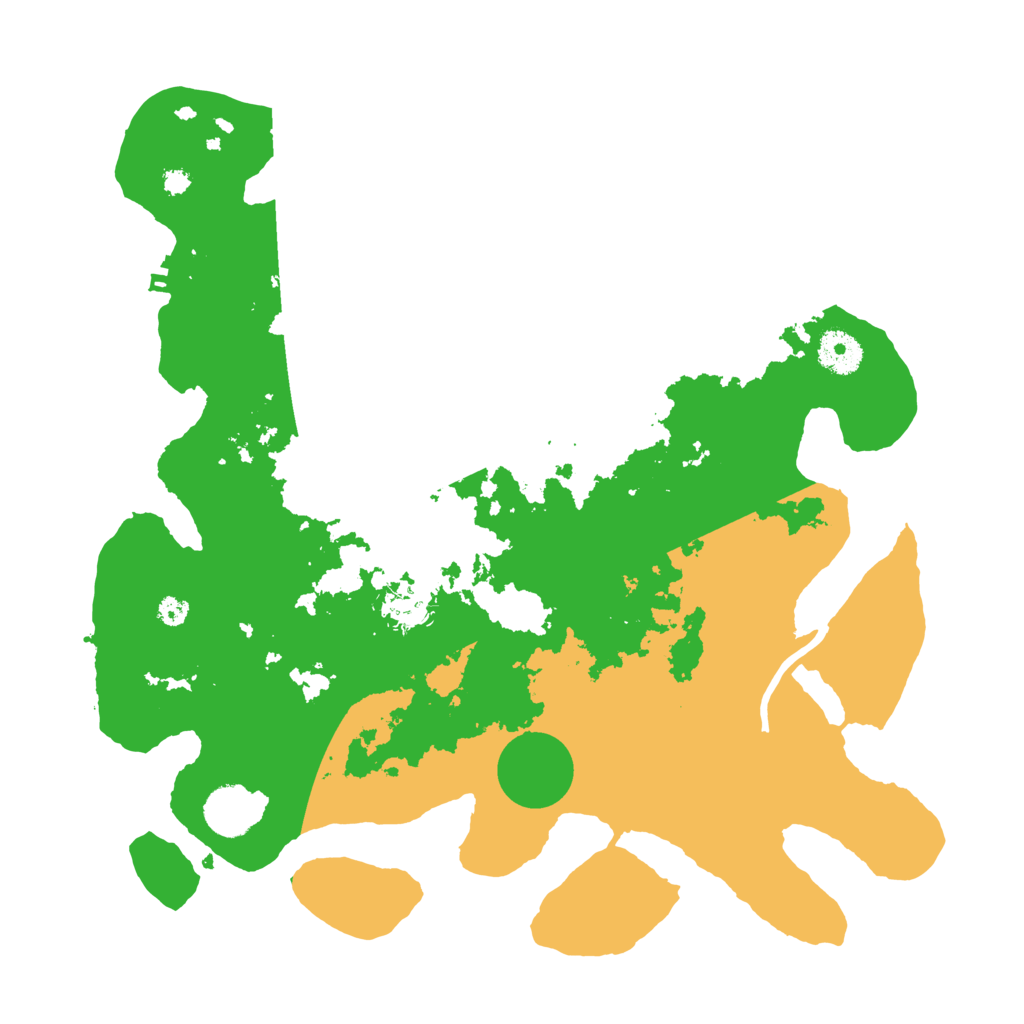 Biome Rust Map: Procedural Map, Size: 3550, Seed: 491082