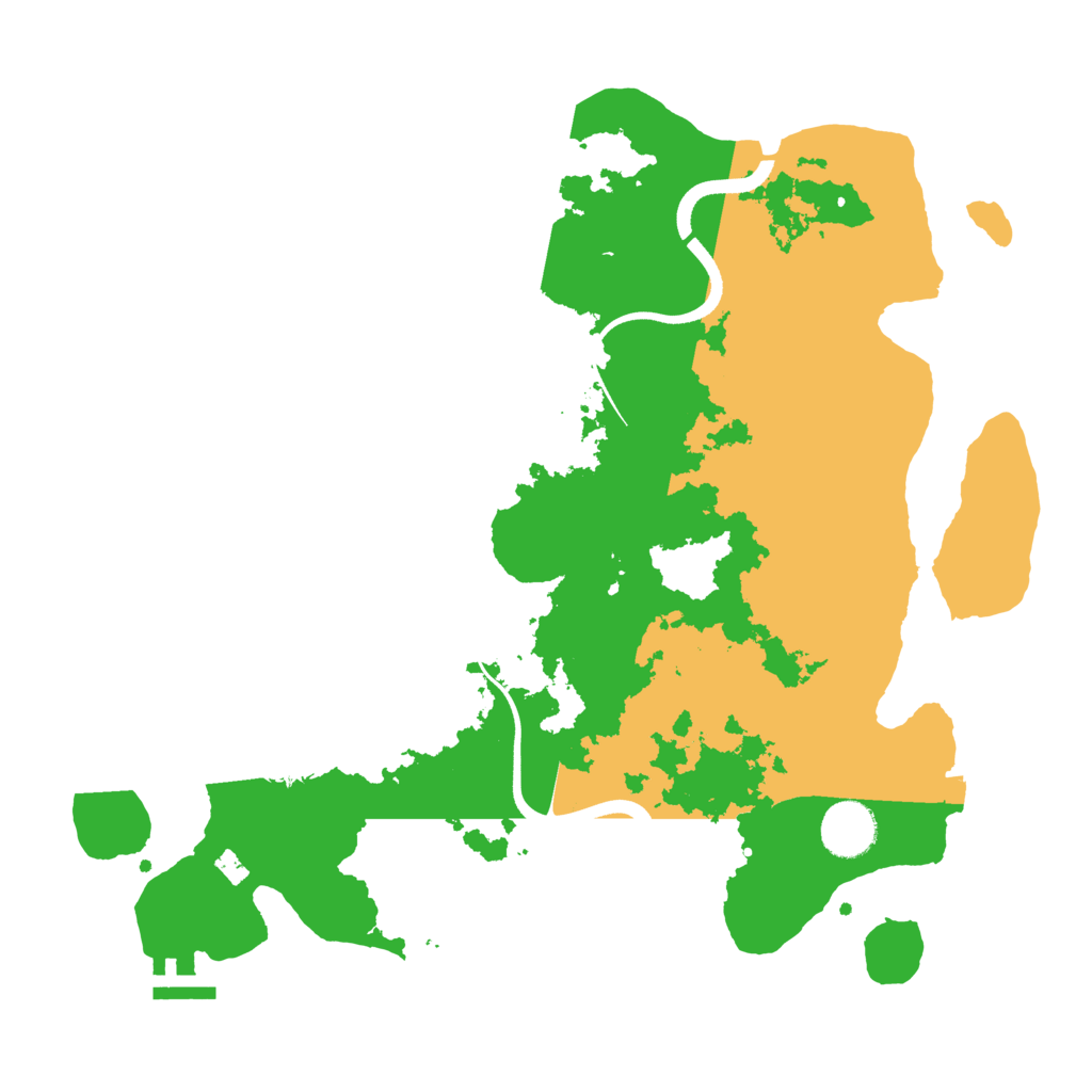 Biome Rust Map: Procedural Map, Size: 3500, Seed: 495078582