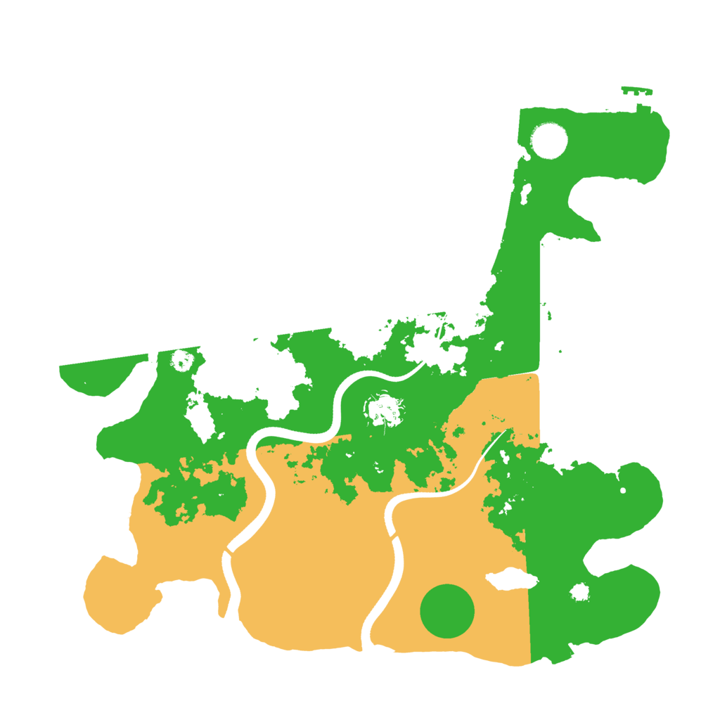 Biome Rust Map: Procedural Map, Size: 3500, Seed: 6633