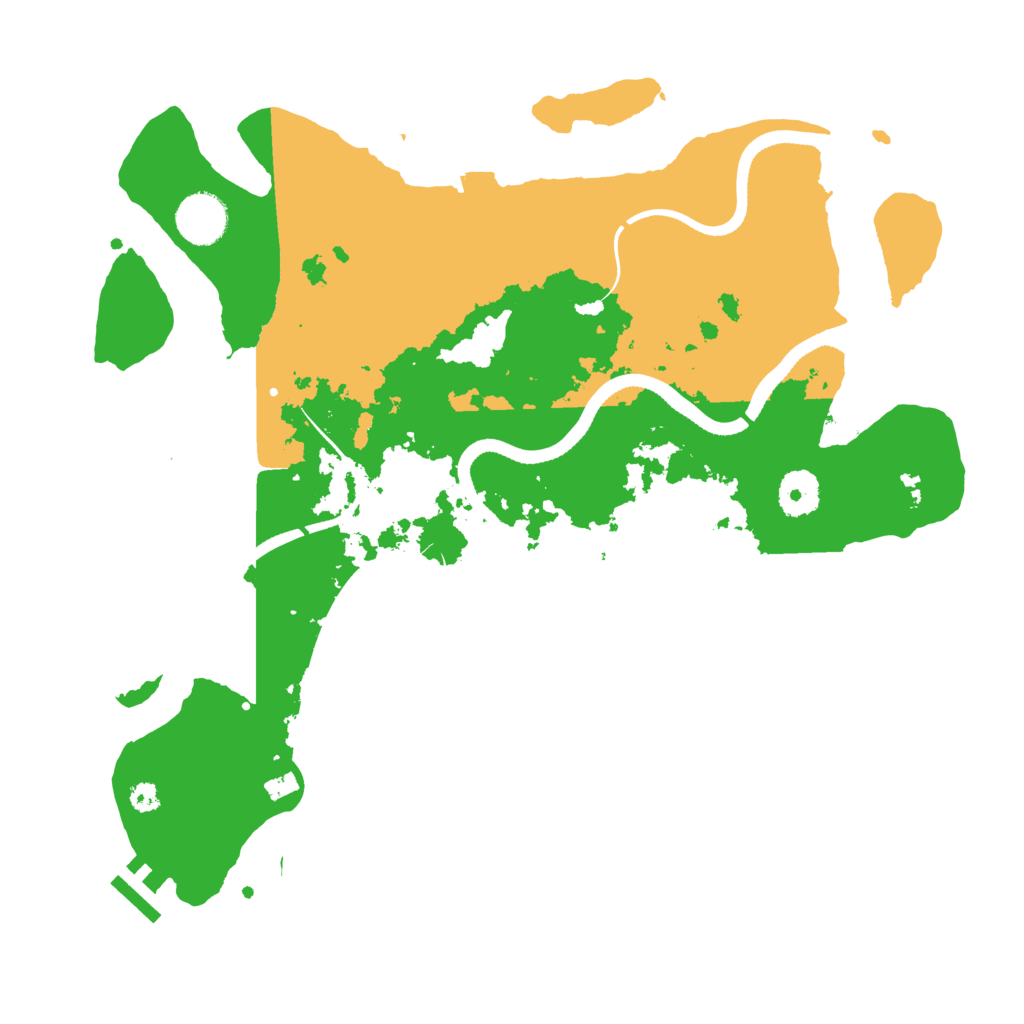 Biome Rust Map: Procedural Map, Size: 3500, Seed: 1802545477