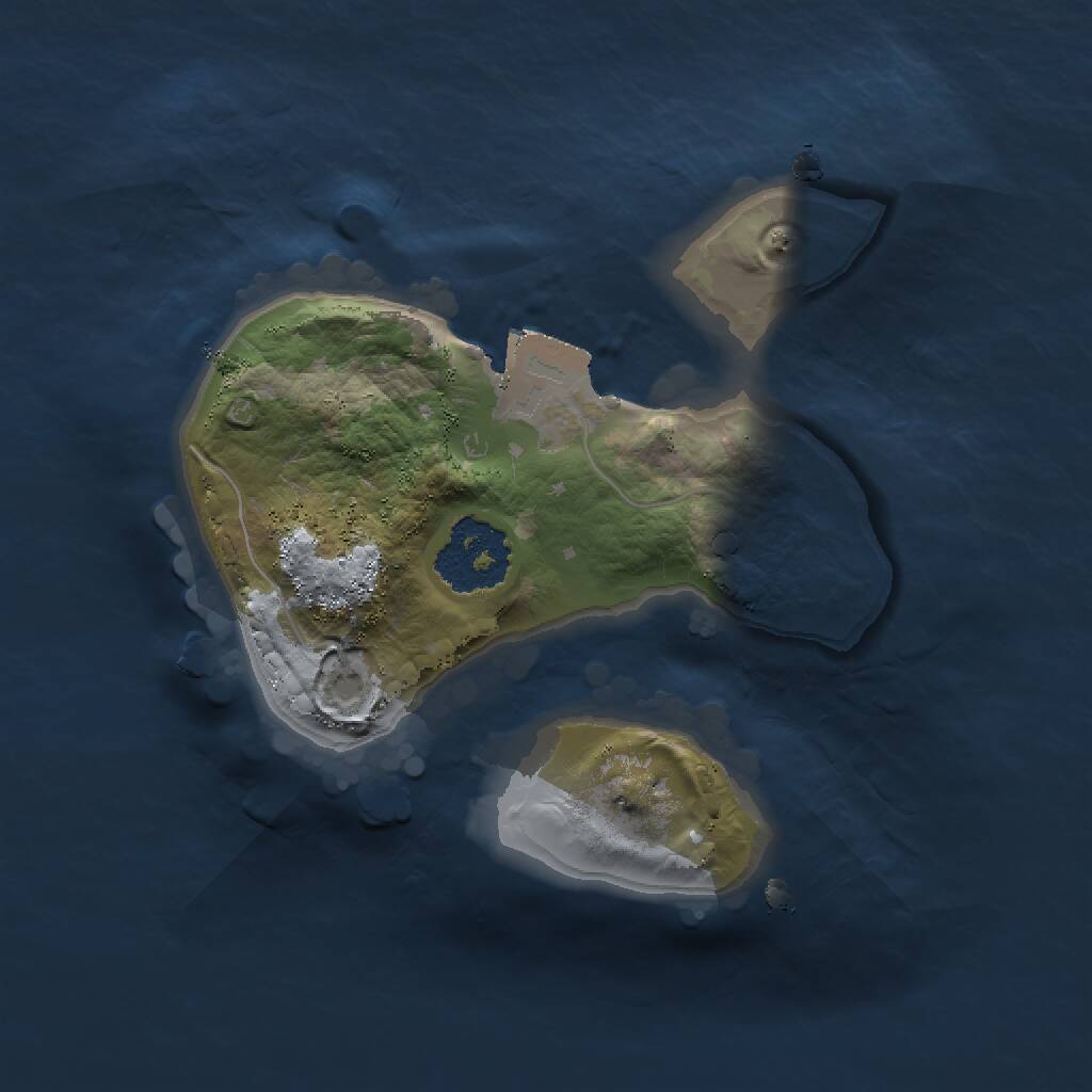 Rust Map: Procedural Map, Size: 1500, Seed: 882705447, 1 Monuments