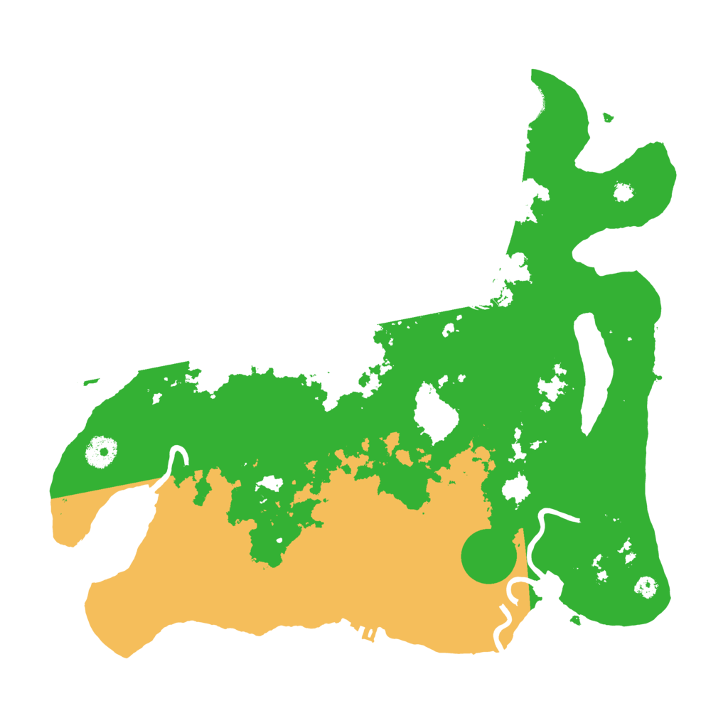 Biome Rust Map: Procedural Map, Size: 3500, Seed: 1545645357