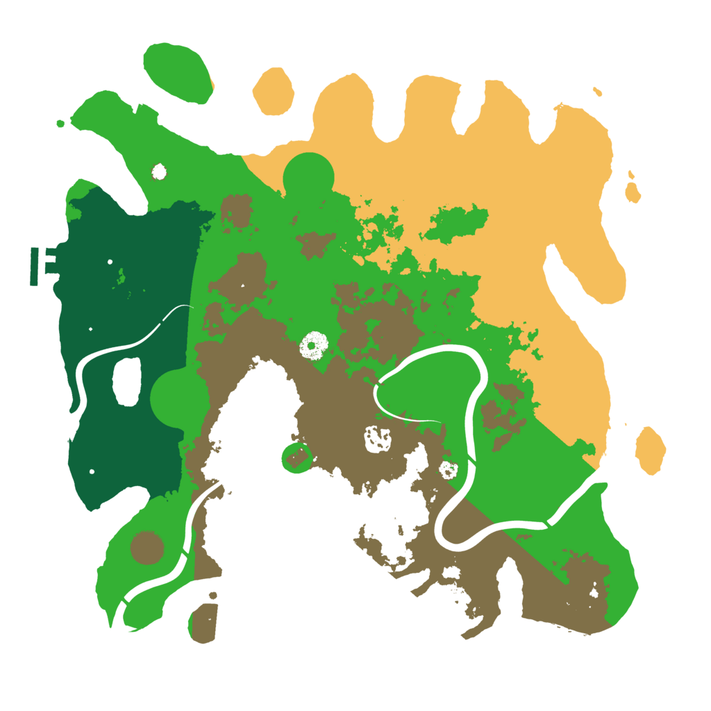 Biome Rust Map: Procedural Map, Size: 3750, Seed: 346243