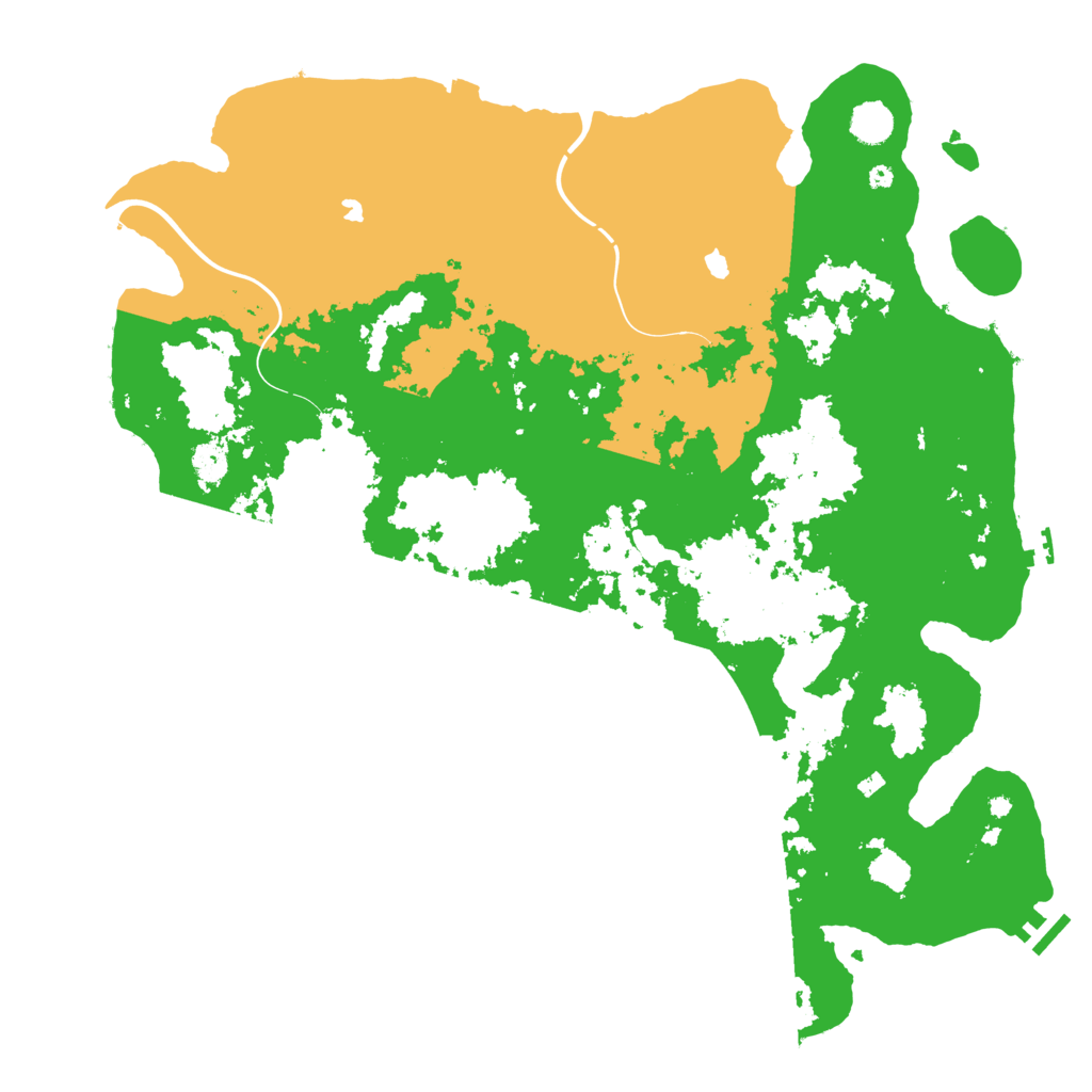 Biome Rust Map: Procedural Map, Size: 4550, Seed: 2147483647