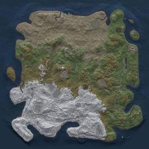 Thumbnail Rust Map: Procedural Map, Size: 4550, Seed: 2147483647, 20 Monuments