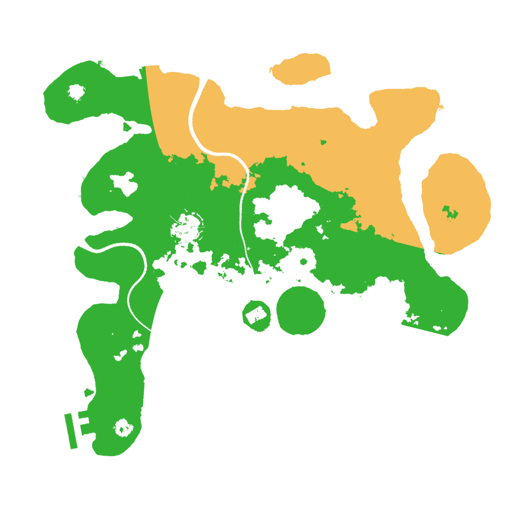 Biome Rust Map: Procedural Map, Size: 3000, Seed: 337208404