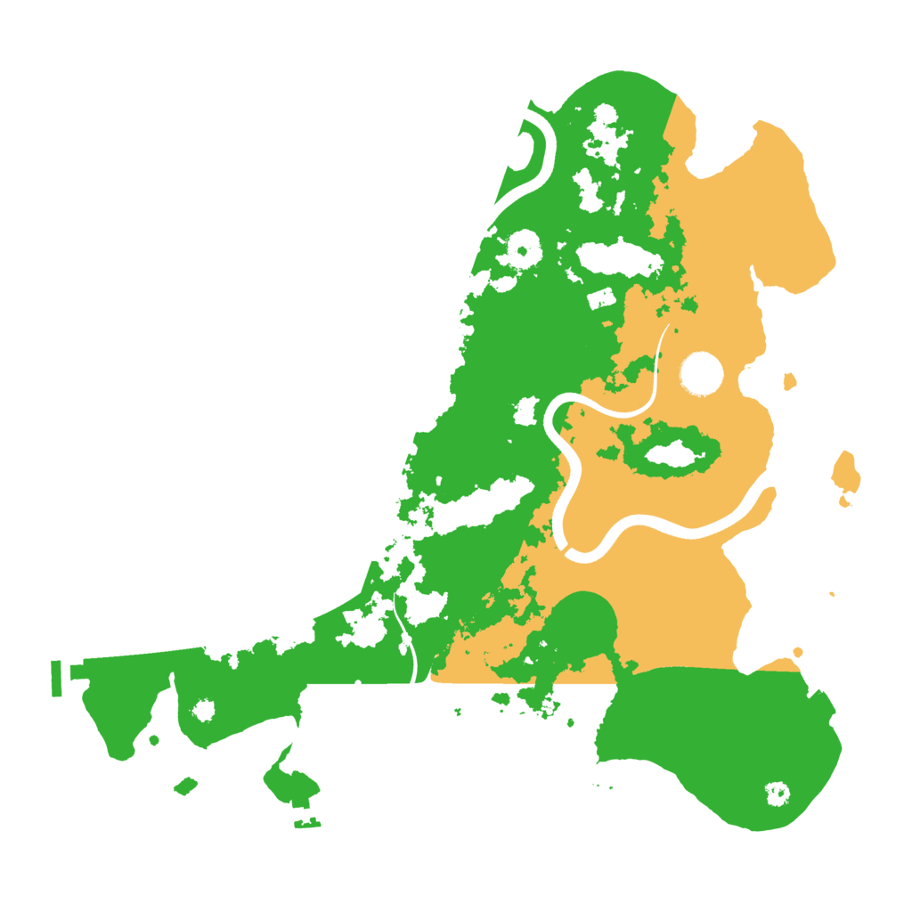 Biome Rust Map: Procedural Map, Size: 3700, Seed: 422415656
