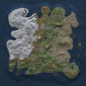 Thumbnail Rust Map: Procedural Map, Size: 3700, Seed: 422415656, 20 Monuments