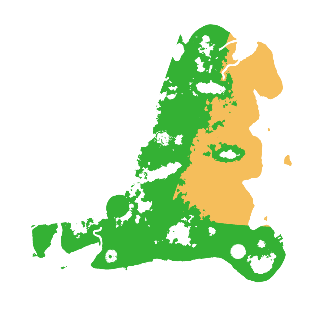 Biome Rust Map: Procedural Map, Size: 3700, Seed: 422415656