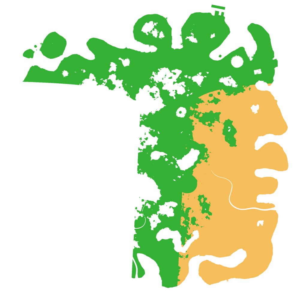 Biome Rust Map: Procedural Map, Size: 4500, Seed: 75543