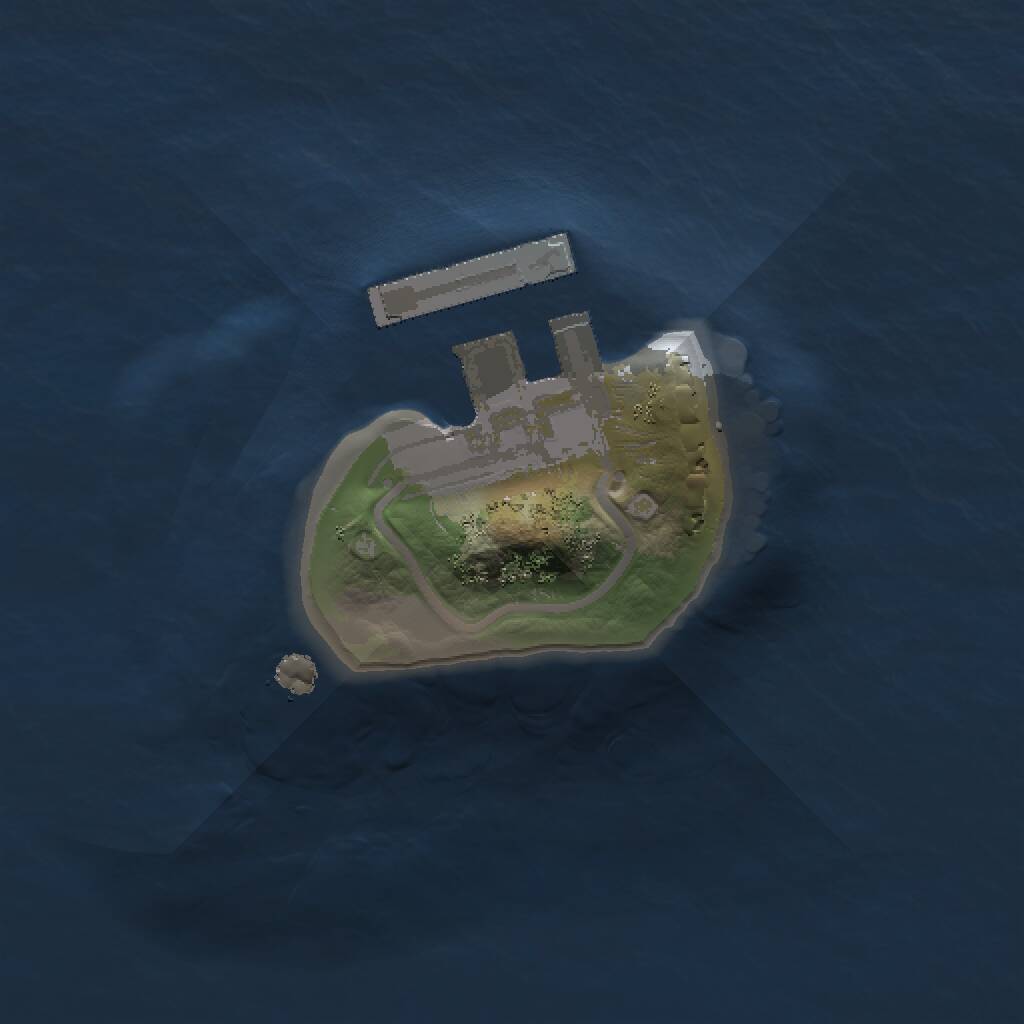 Rust Map: Procedural Map, Size: 1000, Seed: 163, 2 Monuments