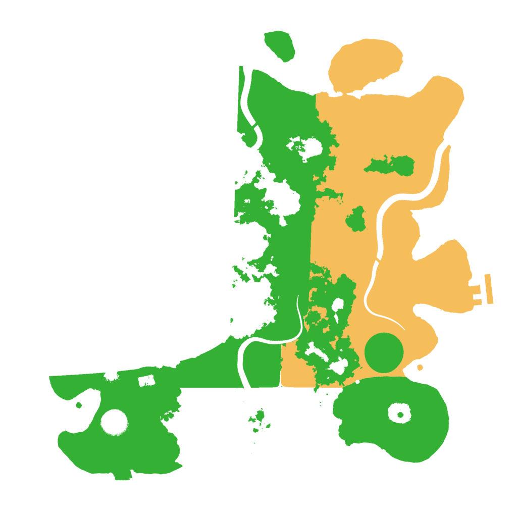 Biome Rust Map: Procedural Map, Size: 3500, Seed: 8854324