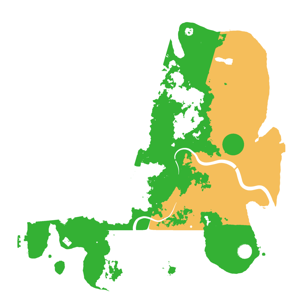 Biome Rust Map: Procedural Map, Size: 3750, Seed: 1182381841