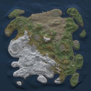 Thumbnail Rust Map: Procedural Map, Size: 3750, Seed: 1357412897, 20 Monuments