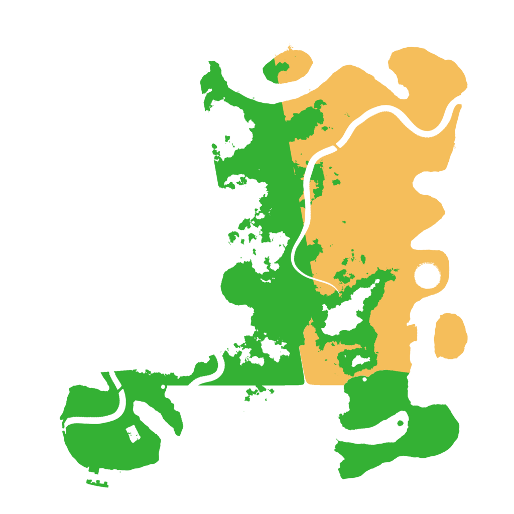 Biome Rust Map: Procedural Map, Size: 3500, Seed: 187770385