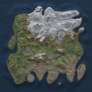 Thumbnail Rust Map: Procedural Map, Size: 3850, Seed: 1228814150, 20 Monuments